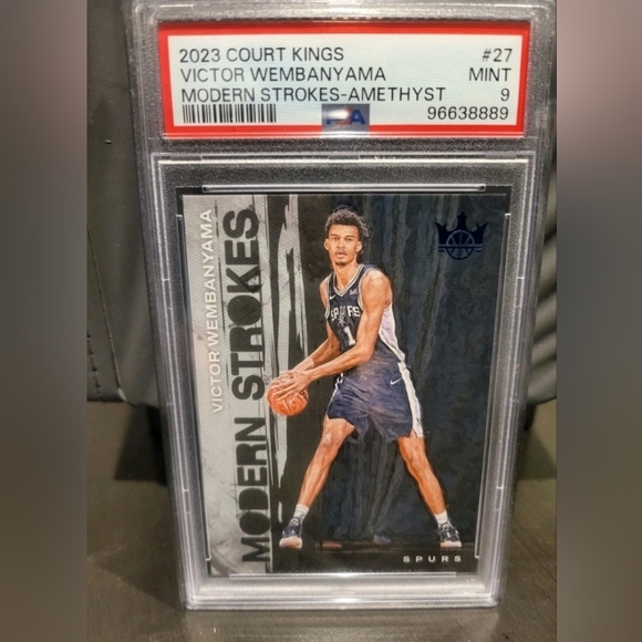 2023 Court Kings Victor Wembanyama RC #27 Modern Strokes-Amethyst /99 PSA 9 👽